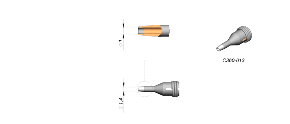 C360013 - Tip for DS360 microdesoldering iron